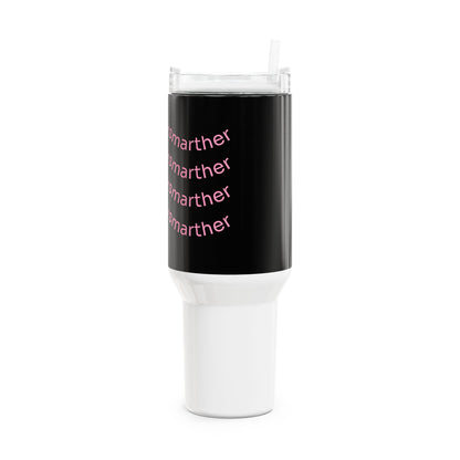 StudySmarther Curly Script 40oz Tumbler — Black Stainless Travel Cup