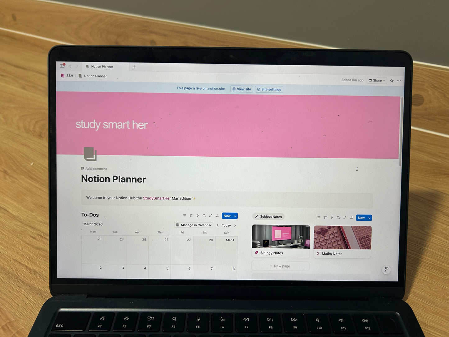 academic student planner | notion 🔗