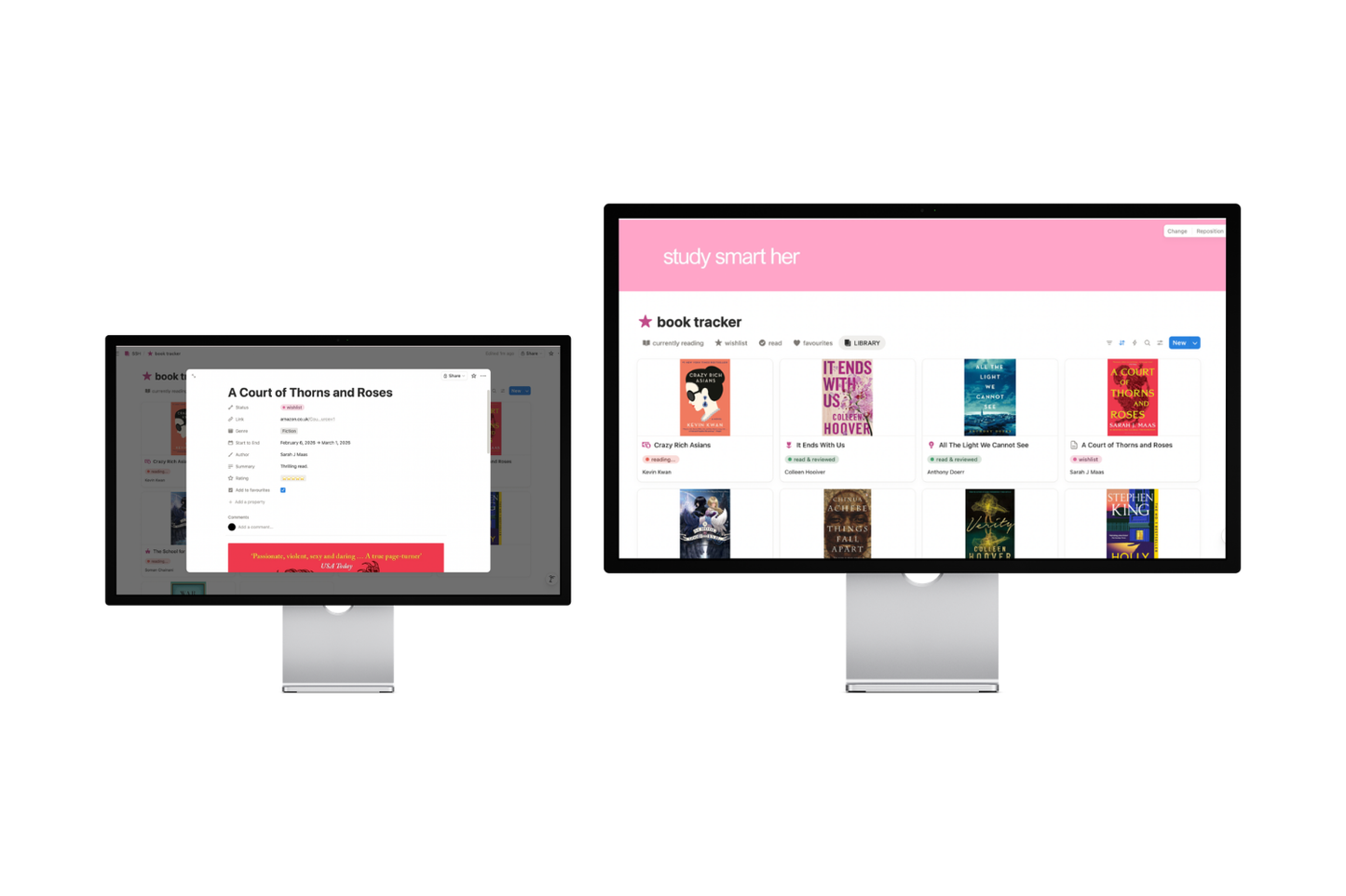 book tracker | notion 🔗